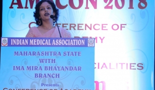 Dr.Rinky Kapoor as invited guest speaker on Advances in cosmetic dermatology, at the annual conference of medical specialities of Indian medical association Mira Bhayander branch of Indian Medical Association, on 14th O (1)