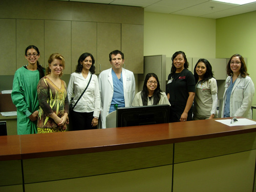Dr. Rinky Kapoor with Dr. Hayes Gladstone – Head, Department of Dermatologic surgery