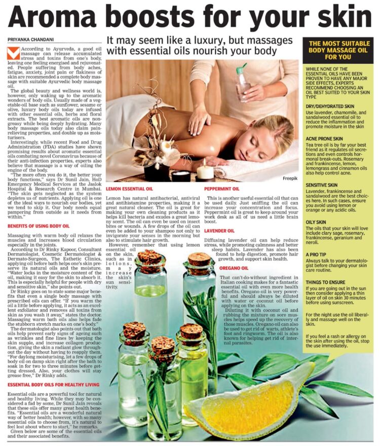 Aroma boosts for your skin